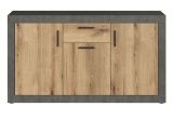 Sideboard Salvada in Evoke Eiche und Matera grau Kommode 149 x 83 cm