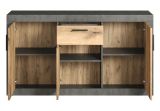 Sideboard Salvada in Evoke Eiche und Matera grau Kommode 149 x 83 cm