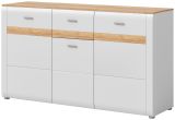 Sideboard Darell in grau und Riviera Eiche Kommode 150 cm, Soft-Close