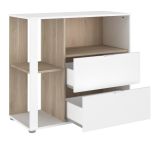 Parisot Kinder- und Jugendzimmer Set 5-teilig Aalborg2 in wei und Eiche japanisch