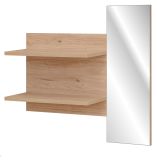 Garderobenspiegel Collin in Jackson Eiche Flur Spiegel mit Ablage 90 x 90 cm