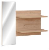 Garderobenspiegel Collin in Jackson Eiche Flur Spiegel mit Ablage 90 x 90 cm