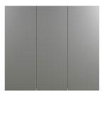 Badezimmer Spiegelschrank Bliss in grau Badschrank 3-trig 90 cm
