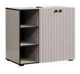 Waschtisch Set Bliss in Cashmere grau Komplett-Set mit Waschbecken 90 cm