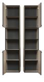 Badezimmer Hochschrank Bliss in Cashmere grau Badschrank 40 x 186 cm