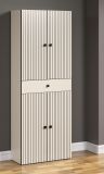 Badezimmer Hochschrank Bliss in Cashmere grau Badschrank 70 x 186 cm