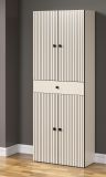 Badezimmer Hochschrank Bliss in Cashmere grau Badschrank 70 x 186 cm
