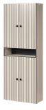 Badezimmer Hochschrank Bliss in Cashmere grau Badschrank 70 x 186 cm