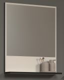 Badezimmer Spiegel Bliss in Cashmere grau Badspiegel mit Ablage 60 cm