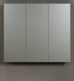 Badezimmer Spiegelschrank Bliss in Cashmere grau Badschrank 3-trig 90 cm