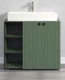 Waschtisch Set Bliss in gr�n Komplett-Set mit Waschbecken 90 cm