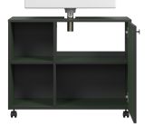 Waschbeckenunterschrank Bliss in grn Badschrank auf Rollen 80 cm