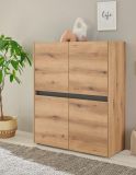 Highboard Center in Evoke Eiche und grau Kommode 100 x 120 cm