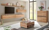 Wohnwand Center in Evoke Eiche und grau Set 5-teilig mit XXL TV-Board 340 cm