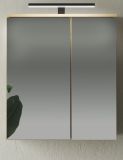 Badezimmer Spiegelschrank Torsby in Evoke Eiche Badschrank 2-trig 60 x 70 cm