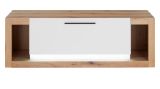 TV-Lowboard Rivian in wei matt und Evoke Eiche TV Unterteil 150 x 49 cm