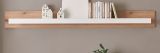 Wandboard Rivian in wei matt und Evoke Eiche Wandregal 198 cm