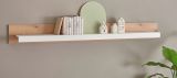 Wandboard Rivian in wei matt und Evoke Eiche Wandregal 198 cm