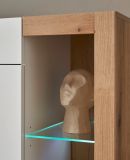 Sideboard Rivian in wei matt und Evoke Eiche Kommode 198 x 83 cm