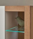 TV-Lowboard und Wandboard Rivian in wei matt und Evoke Eiche Wohnkombination Set 2-teilig 198 cm