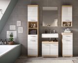 Badezimmer Spiegel Mambo in Sonoma Eiche Badspiegel mit Ablage 60 x 79 cm