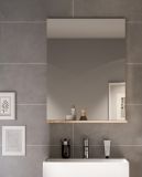 Badezimmer Spiegel Mambo in Sonoma Eiche Badspiegel mit Ablage 60 x 79 cm