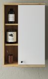 Badezimmer Hngeschrank Torsby in wei und Evoke Eiche Badschrank hngend 51 x 75 cm