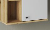 Badezimmer Hngeschrank Torsby in wei und Evoke Eiche Badschrank hngend 51 x 75 cm