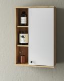 Badezimmer Hngeschrank Torsby in wei und Evoke Eiche Badschrank hngend 51 x 75 cm