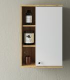 Badezimmer Hngeschrank Torsby in wei und Evoke Eiche Badschrank hngend 51 x 75 cm