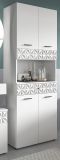Badezimmer Hochschrank Relief in wei Hochglanz mit 3-D Struktur Badschrank 70 x 187 cm