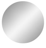 Badezimmer Spiegelschrank Relief in wei Badschrank rund, Soft-Close