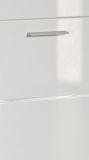 Badezimmer Midischrank Shawn in wei Hochglanz Badschrank 74 x 141 cm