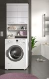 Waschmaschinenschrank Shawn in wei Hochglanz Waschmaschinen berbau 63 x 191 cm