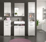 Badmbel Set 5-teilig Shawn in wei Hochglanz Badkombination 164 x 191 cm