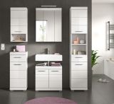 Badmbel Set 5-teilig Shawn in wei Hochglanz Badkombination 164 x 191 cm