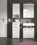 Badmbel Set 4-teilig Shawn in wei Hochglanz Badkombination 112 x 191 cm