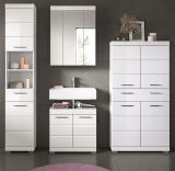 Badmbel Set 4-teilig Shawn in wei Hochglanz Badkombination 200 x 191 cm