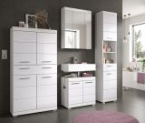 Badmbel Set 4-teilig Shawn in wei Hochglanz Badkombination 200 x 191 cm