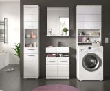 Badmbel Set 4-teilig Shawn in wei Hochglanz Badkombination 190 x 191 cm