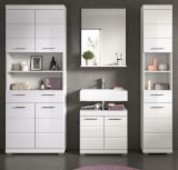 Badmbel Set 4-teilig Shawn in wei Hochglanz Badkombination 200 x 191 cm