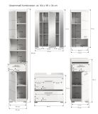 Badmbel Set 5-teilig Shawn in wei Hochglanz Badkombination 164 x 191 cm