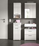 Badmbel Set 4-teilig Shawn in wei Hochglanz Badkombination 112 x 191 cm