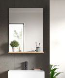 Badezimmer Spiegel Shawn in Artisan Eiche Badspiegel mit Ablage 60 x 79 cm