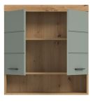 Badezimmer Hngeschrank Shawn in Salbei und Artisan Eiche Badschrank hngend 74 x 79 cm