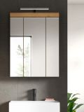 Badezimmer Spiegelschrank Shawn in Artisan Eiche Badschrank 3-trig 60 x 79 cm