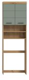 Waschmaschinenschrank Shawn in Salbei und Artisan Eiche Waschmaschinen berbau 63 x 191 cm