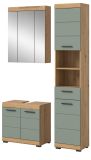 Badmbel Set 3-teilig Shawn in Salbei und Artisan Eiche Badkombination 112 x 191 cm