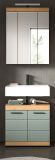 Badmbel Set 2-teilig Shawn in Salbei und Artisan Eiche Badkombination 60 x 191 cm