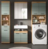 Badmbel Set 4-teilig Shawn in Salbei und Artisan Eiche Badkombination 190 x 191 cm